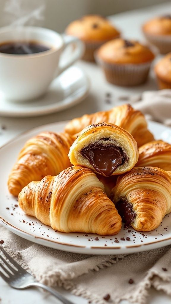 Buttery flaky croissant